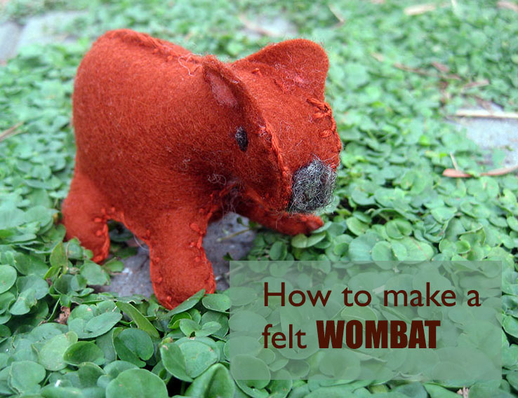 How to make a felt womat {tutorial and pattern}